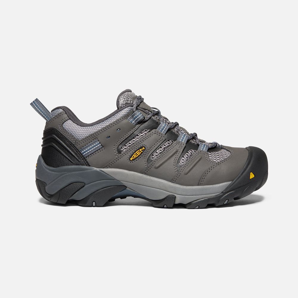 Zapatos de Trabajo Keen Mexico Negros Marrom - Hombre Lansing Bajos (Steel Toe) - IR0719528